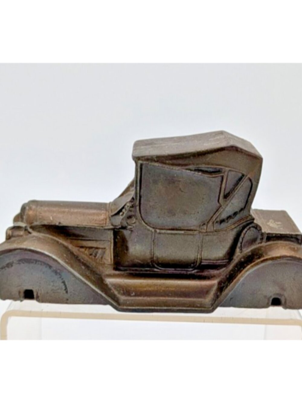 1950's Cast Banthrico Car Bank  No Key Open vintage decor #294
